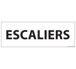 Plaque de porte ESCALIERS - 210 x 75 mm
