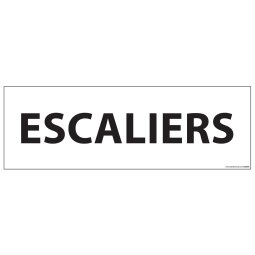 Signalisation d'information - ESCALIERS - 210 x 75 mm