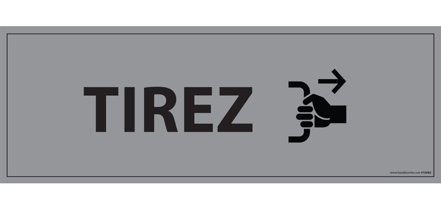 Panneau TIREZ - 210 x 75 mm