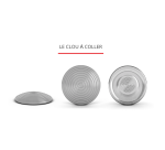 Lot de 250 Plots Podotactiles en Acier Zingué Noir ANTICO