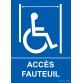 Panneau ascenseur Accès fauteuil + picto PMR