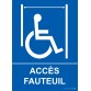 Panneau ascenseur Accès fauteuil + picto Handicapé