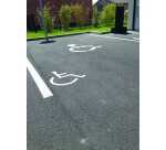 Peinture pour parking et signalisation au sol - blanche sans toluène - Extérieur Poids:25 kg