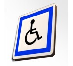 Panneau parking Picto PMR à couvre chant