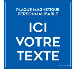 Plaque magnétique personnalisable pour véhicule