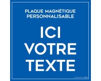 Plaque magnétique personnalisable pour véhicule