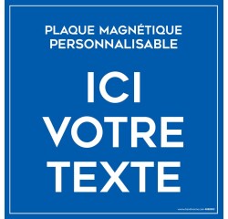 Plaque magnétique personnalisable pour véhicule