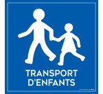 Plaque magnétique pour véhicule Transport d'enfant - 200 x 200 mm
