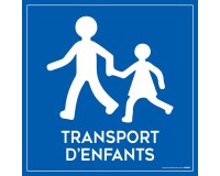 Plaque magnétique pour véhicule Transport d'enfant - 200 x 200 mm