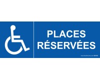 Panneau Picto Places réservées PMR