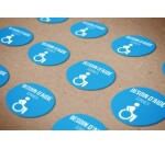 Adhésif pour carillon d'appel -  Bleu