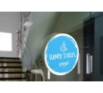 Adhésif design pour carillon d'appel - Bleu