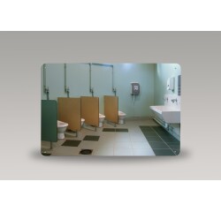 Miroir pour sanitaire incassable PLEXICHOK