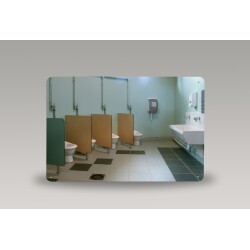 Miroir pour sanitaire incassable PLEXICHOK