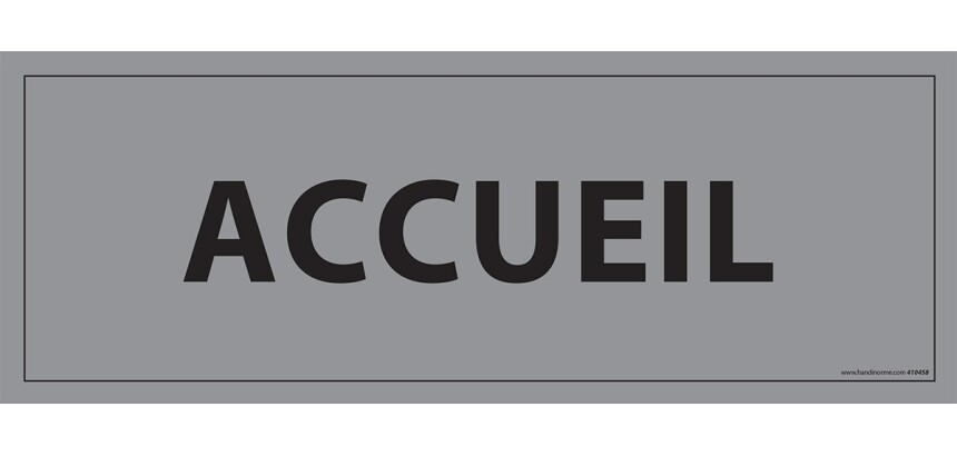 Plaque de porte ACCUEIL
