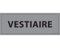 Plaque de porte VESTIAIRE