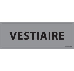 Plaque de porte VESTIAIRE