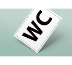 Plaque gravée WC - 10x14cm