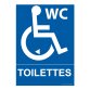 Panneau Toilette PMR avec Sens de Transfert