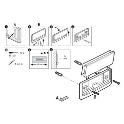 Deurbordje Durable Click sign 149x148.5mm grafiet