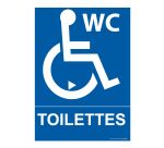 Panneau Toilette PMR avec Sens de Transfert