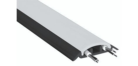 Protège-câbles électrique 3 gorges - Elastomère anti-fongique - M2 75 x 16 mm