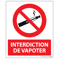 Panneau d'Interdiction de Vapoter