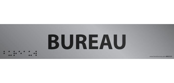 Bureau - Plaque de porte en braille et relief