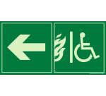 Accès EAS PMR gauche Photoluminescent