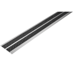Profil nez de marche plat DOUBLE INSERT - 45 mm