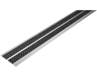 Profil nez de marche plat DOUBLE INSERT - 45 mm