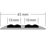 Profil nez de marche plat DOUBLE INSERT - 45 mm