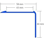 Profil nez de marche équerre NUDE - 58 mm