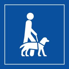 Panneau Accessibilité, chien guide ou d'assistance