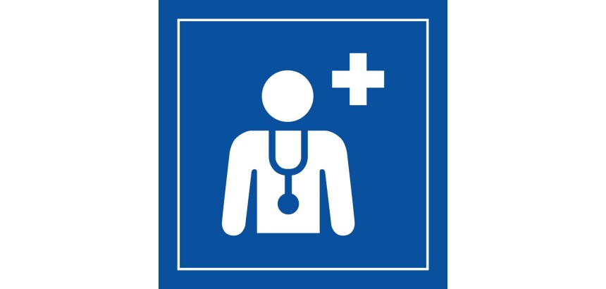 Panneau Centre médical ou médecin - ISO 7001