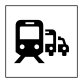 Panneau Pôle de correspondance ou gare routière - ISO 7001 en Gravoply