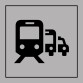 Panneau Pôle de correspondance ou gare routière - ISO 7001 en Gravoply