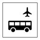 Panneau Autobus d'aéroport - ISO 7001 en Gravoply