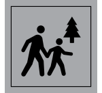 Pictogramme PI TC 008 - Espace naturel accessible au public - ISO 7001 en Gravoply