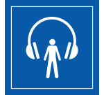 Pictogramme PI TC 014 - Audioguide - ISO 7001 en Gravoply