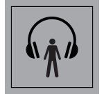 Pictogramme PI TC 014 - Audioguide - ISO 7001 en Gravoply