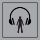 Pictogramme PI TC 014 - Audioguide - ISO 7001 en Gravoply