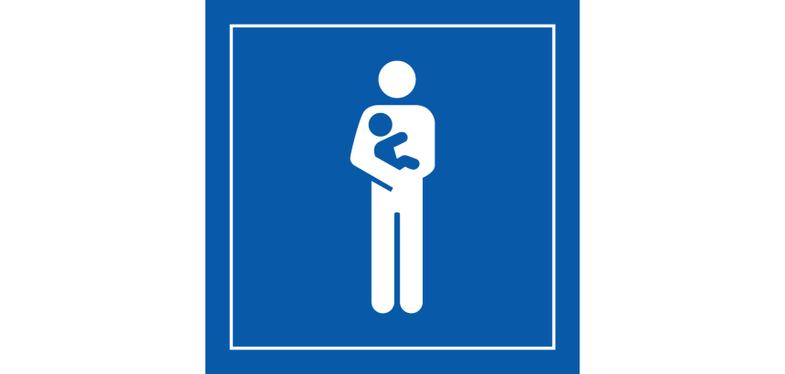Panneau Accès prioritaire aux personnes avec enfant en bas âge - ISO 7001