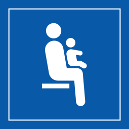 Pictogramme PI TF 025 - Siège prioritaire pour personnes avec enfant en bas âge - ISO 7001