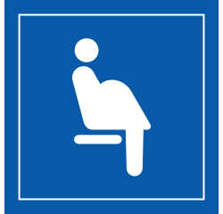 Panneau Siège prioritaire pour femmes enceintes