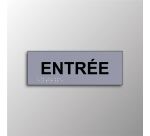 Plaque en relief et braille ENTREE
