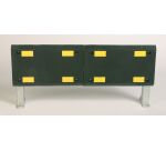 Protection Murale - Bouclier Blindé sur pieds - Noir et Jaune  - 1 -