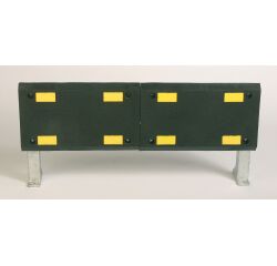 Protection Murale - Bouclier Blindé sur pieds - Noir et Jaune  - 1 -