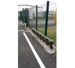 Protection Murale - Bouclier Blindé sur pieds - Noir et Jaune  - 1 -