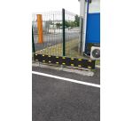 Protection Murale - Bouclier Blindé sur pieds - Noir et Jaune  - 1 -